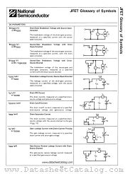 JFET SYMBOLS datasheet pdf National Semiconductor